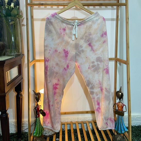 THE DROP Multi Tie Dye Fleece Drawstring Sweatpants Jogger’s. Size-L - Picture 8 of 11
